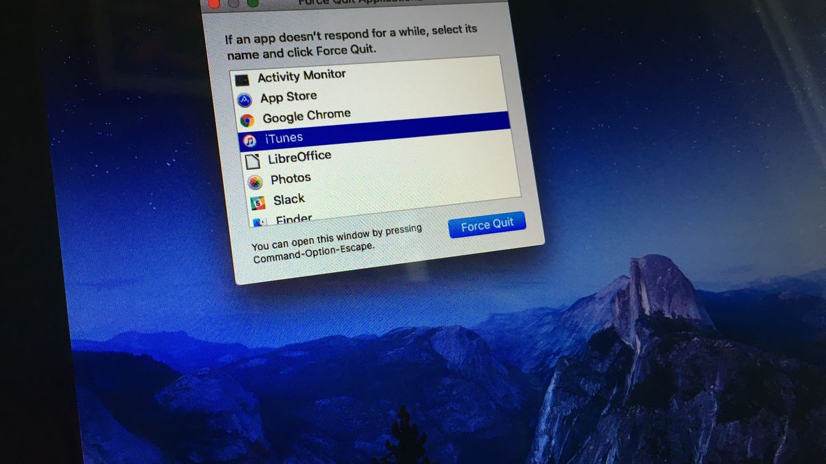 How to force quit an app on mac